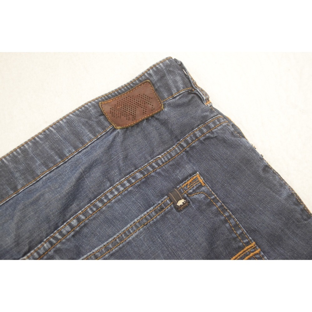 Buffalo David Bitton Six Slim Straight Denim Blue Jeans Mens Size 42‎ x 34